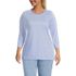 Women's Plus Size 3/4 Sleeve Cotton Supima Tunic, Front