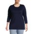 Women's Plus Size 3/4 Sleeve Cotton Supima Tunic, Front