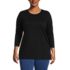 Women's Plus Size 3/4 Sleeve Cotton Supima Tunic, Front