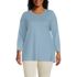 Women's Plus Size 3/4 Sleeve Cotton Supima Tunic, Front