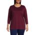 Women's Plus Size 3/4 Sleeve Cotton Supima Tunic, Front