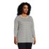 Women's Plus Size 3/4 Sleeve Cotton Supima Tunic, alternative image