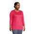 Women's Plus Size 3/4 Sleeve Cotton Supima Tunic, alternative image