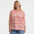 Women's Plus Size 3/4 Sleeve Cotton Supima Tunic, Front