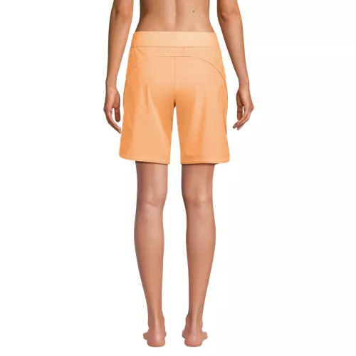 Women's SunShade UPF 50 9" Board Shorts with Panty, Back