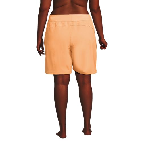 Women's Plus Size 9" Board Shorts with Panty, Back