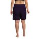 Women's Plus Size 9" Quick Dry Modest Swim Shorts with Panty, Back
