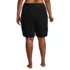 Women's Plus Size Sunshade UPF 50 9" Board Shorts with Panty, Back