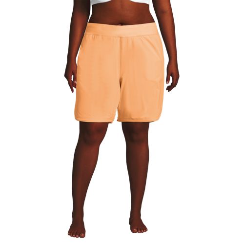 Women's Plus Size 9" Board Shorts with Panty, Front