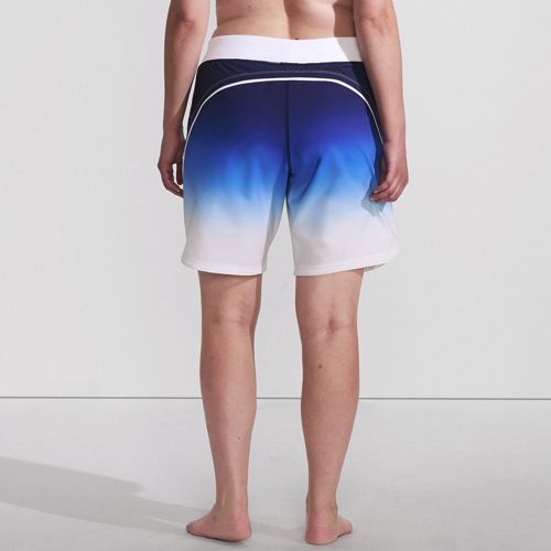 Women's Plus Size 9" Board Shorts with Panty, Back