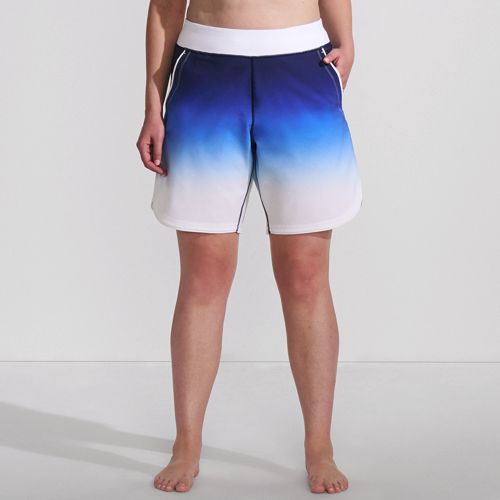 Women's Plus Size 9" Board Shorts with Panty, Front