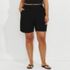 Women's Plus Size 9" Board Shorts with Panty, Front