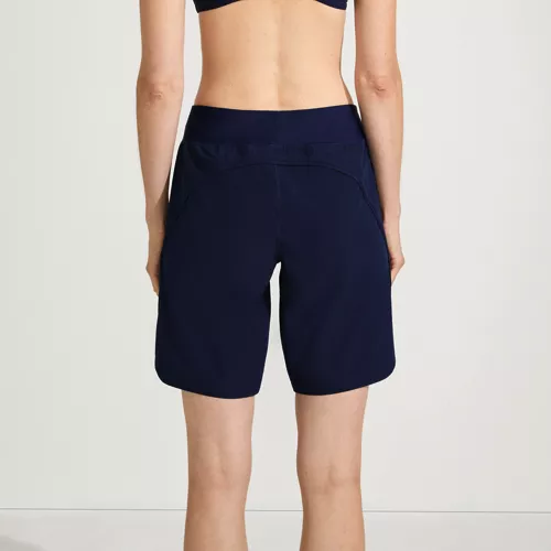 Women's SunShade UPF 50 9" Board Shorts with Panty, Back