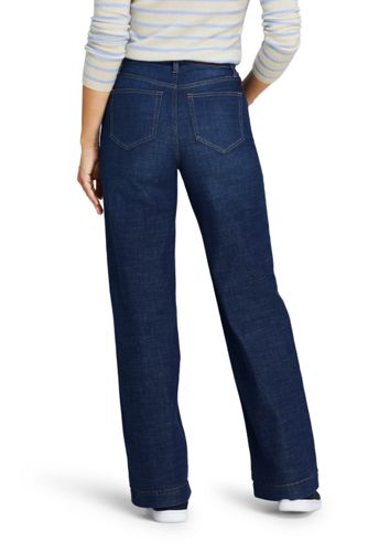 lands end wide leg jeans