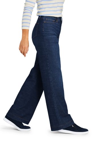 lands end wide leg jeans