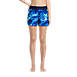 Women's 3" Quick Dry Elastic Waist Board Shorts Swim Cover-up Shorts with Panty Print, Front