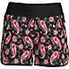 Women's 3" Quick Dry Elastic Waist Board Shorts Swim Cover-up Shorts with Panty Print, Front
