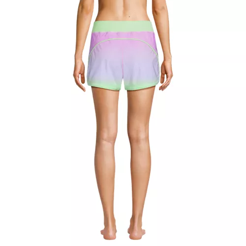 Women's SunShade UPF 50 3" Board Shorts with Panty, Back