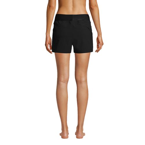 Women's Lands' End 5 Quick Dry Elastic Waist Board Shorts Swim Shorts With  Panty