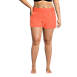 Women's Plus Size 3" Quick Dry Elastic Waist Board Shorts Swim Cover-up Shorts with Panty, Front