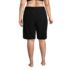 Women's Plus Size 11 Inch Quick Dry Modest Swim Shorts with Panty, Back