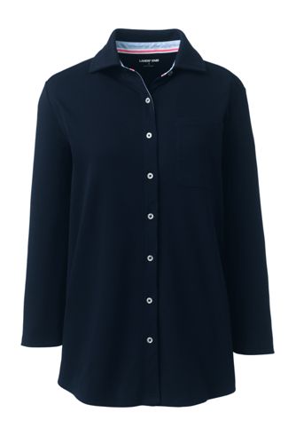 womens plus size oxford button down collar shirts