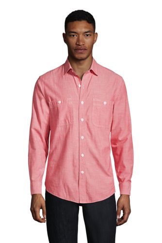 Men's Tailored Fit Chambray Work Shirt