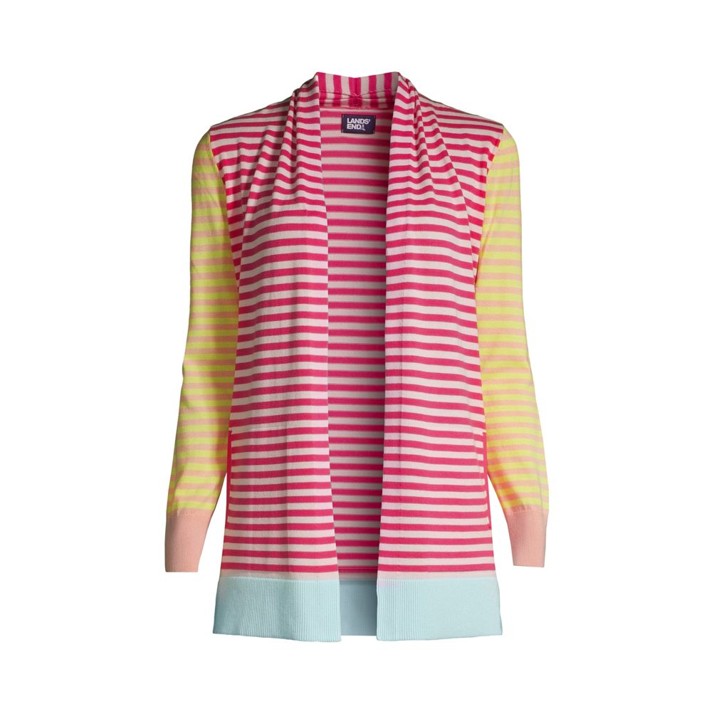 Lands end shop pink cardigan