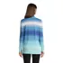 Women's Cotton Open Long Cardigan Sweater - Stripe, Back