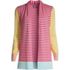 Women's Plus Size Cotton Open Long Cardigan Sweater - Stripe, Front