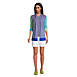 Women's Petite Cotton Open Long Cardigan Sweater - Stripe, alternative image