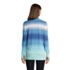 Women's Cotton Open Long Cardigan Sweater - Stripe, Back