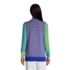 Women's Petite Cotton Open Long Cardigan Sweater - Stripe, Back