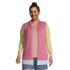 Women's Plus Size Cotton Open Long Cardigan Sweater - Stripe, Front
