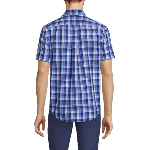 Men's Traditional Fit Short Sleeve Essential Lightweight Poplin