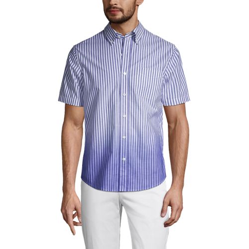 Men's Short Sleeve Cotton Shirt Lands' End