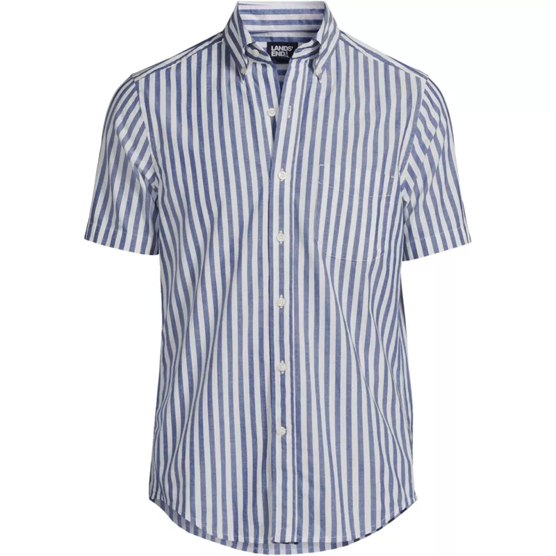 Men's Short Sleeve Essential Lightweight Poplin, Front