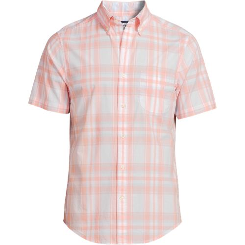 Men's Big and Tall Short Sleeve Essential Lightweight Poplin, Front