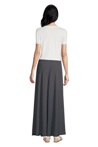 cotton maxi skirt striped