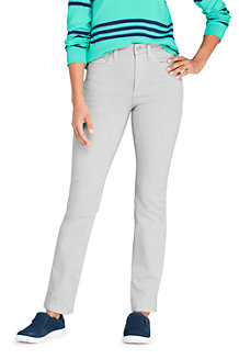 Women's EcoVero Slimming Jeans, High Waisted Straight Leg, Colours 