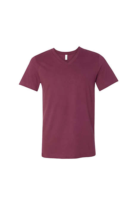 Bella + Canvas Unisex Big Plus Size Short Sleeve V-Neck Jersey T-Shirt