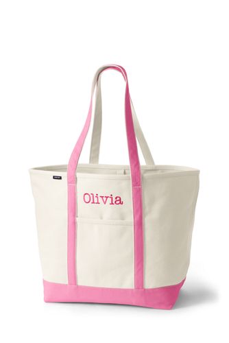 long handle canvas tote bag