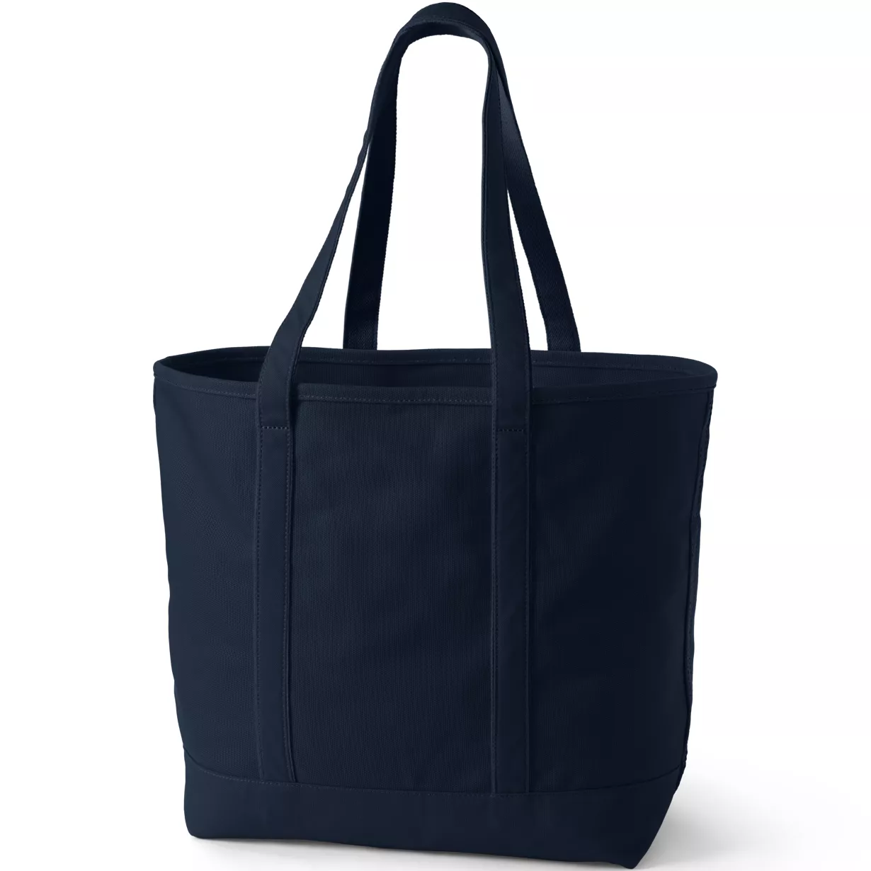 Medium Solid Color 5 Pocket Open Top Canvas Tote Bag