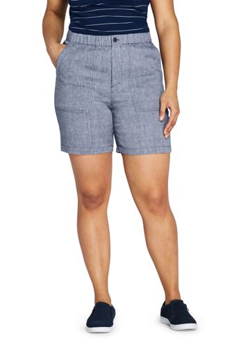 plus size linen bermuda shorts