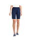 Short Sport Knit Aspect Denim Taille Haute, Femme Stature Standard