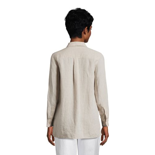 Chemise en Lin Manches Enroulables, Femme Stature Standard image number 1