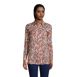 Women's Linen Button Front Utility Tunic Top, Front