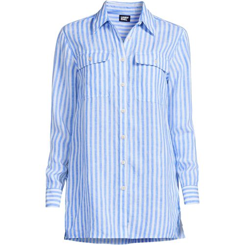 Chemise en Lin Manches Enroulables, Femme Stature Standard image number 2