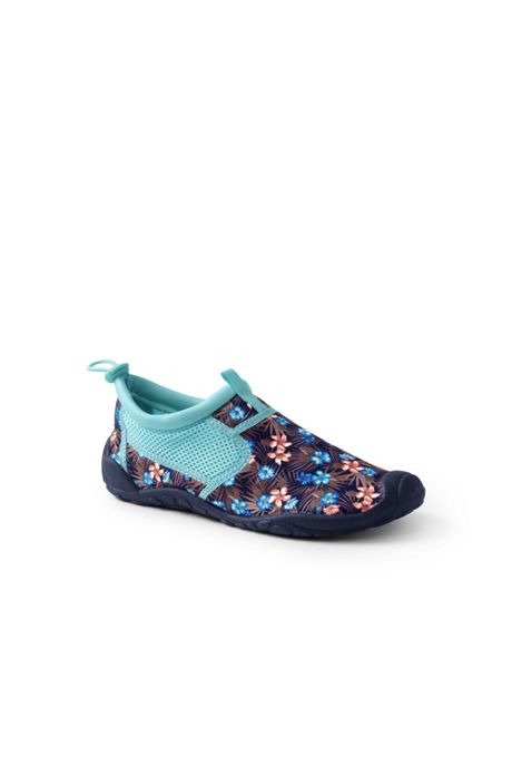 WOMEN'S 8-8.5 ☀️ Sporty LANDS' END WATER SHOES ☀️KIDS YOUTH 6 Fun,+Sea Worthy 