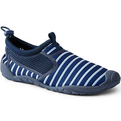 Lands' End Blue Boys Slip On Canvas Pumps Shoes Plimsolls Casual UK Size 2 